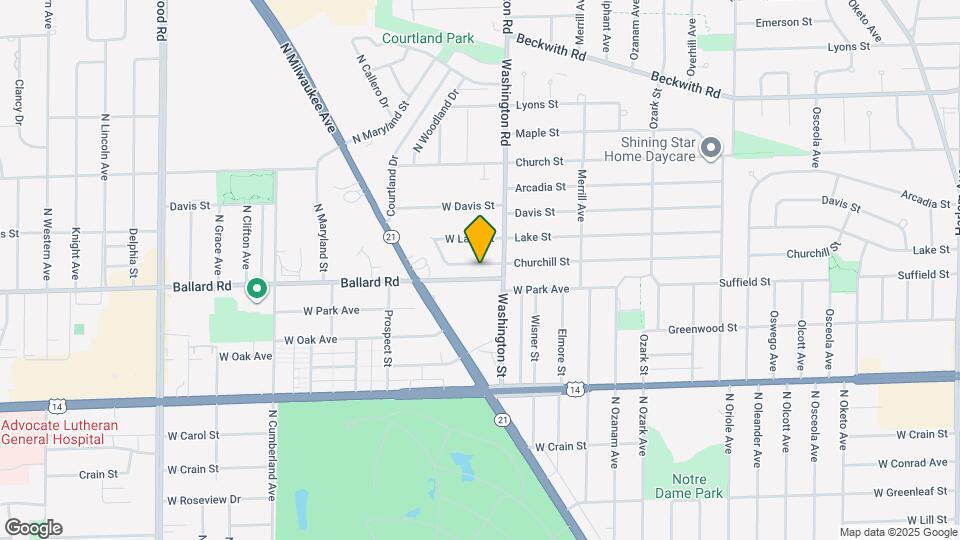 8023 W Churchill Ave Map and Location Details