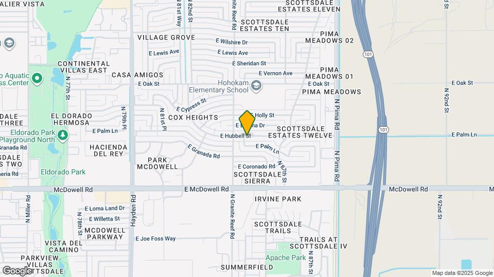 8423 E Hubbell St Map and Location Details