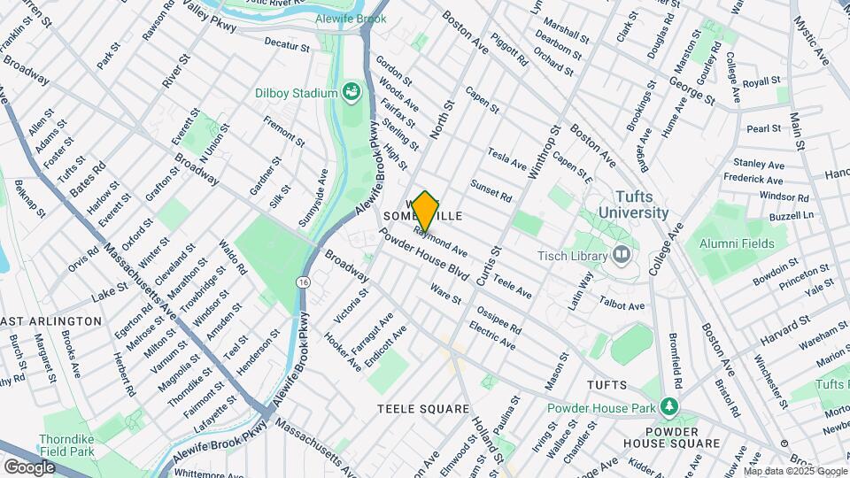 70 Raymond Ave, Unit 1 Map and Location Details