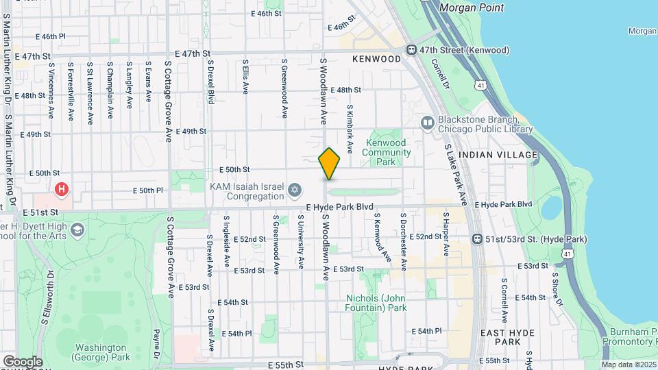 5025 S Woodlawn Ave Map and Location Details