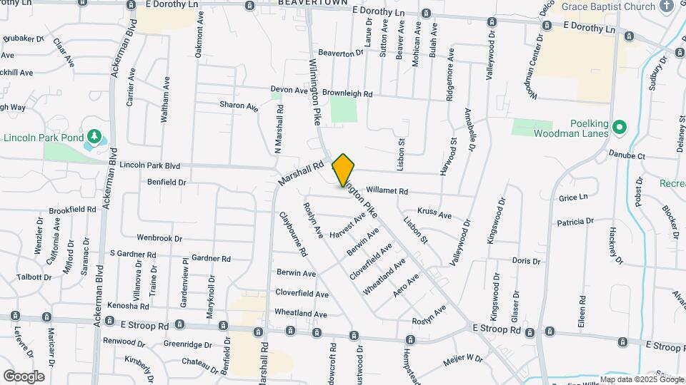 1535 Willamet Rd Map and Location Details