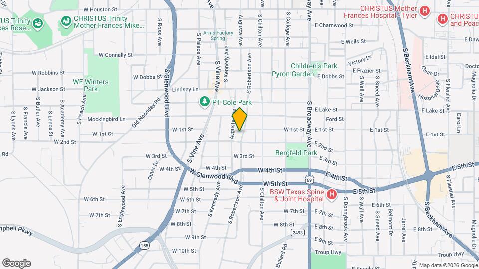 1309 S Robertson Ave Map and Location Details