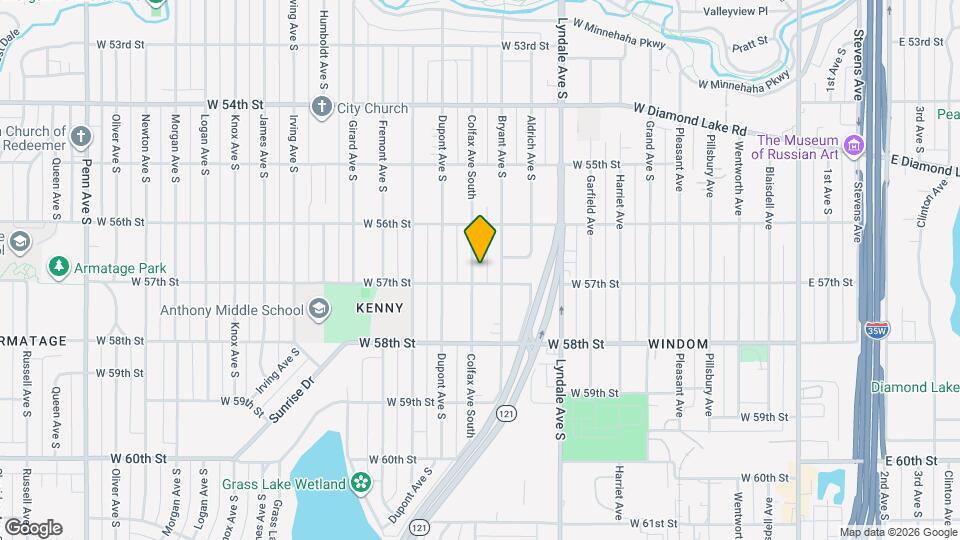 5637 Colfax Ave S Map and Location Details