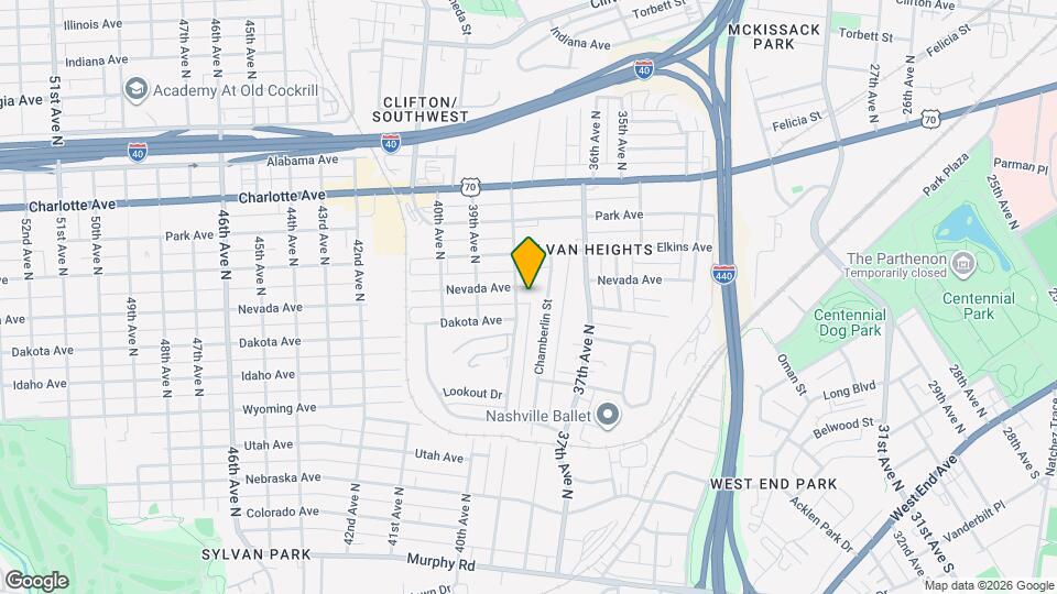 3723 Nevada Ave Map and Location Details