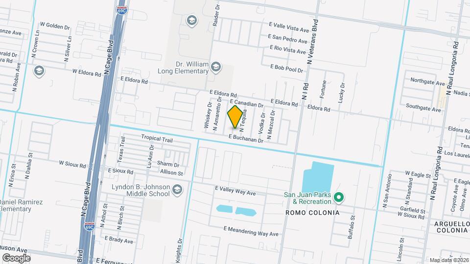3302 N Cognac Dr Mapa y Detalles de la Ubicación