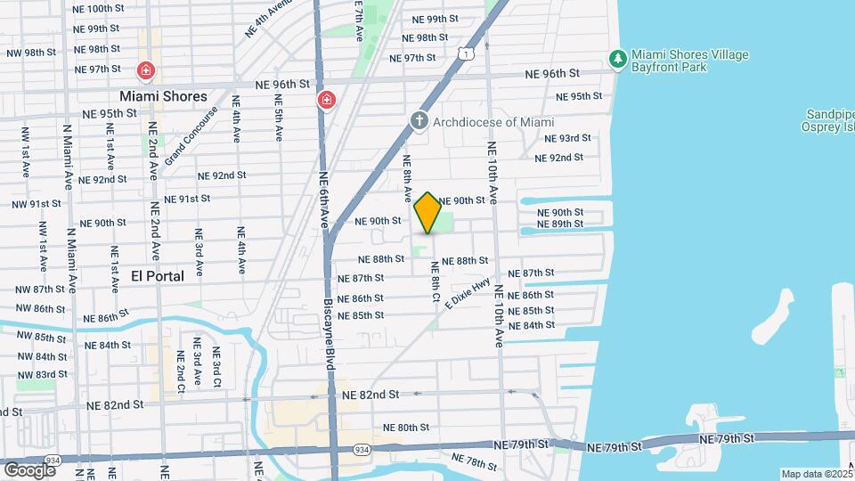 8850 NE 8th Ct Map and Location Details