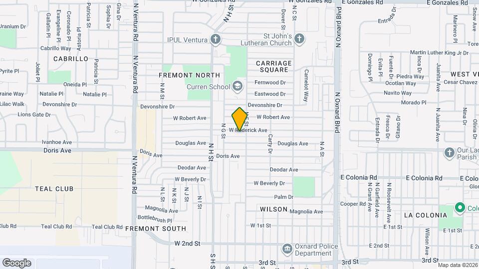 724 W Roderick Ave Map and Location Details