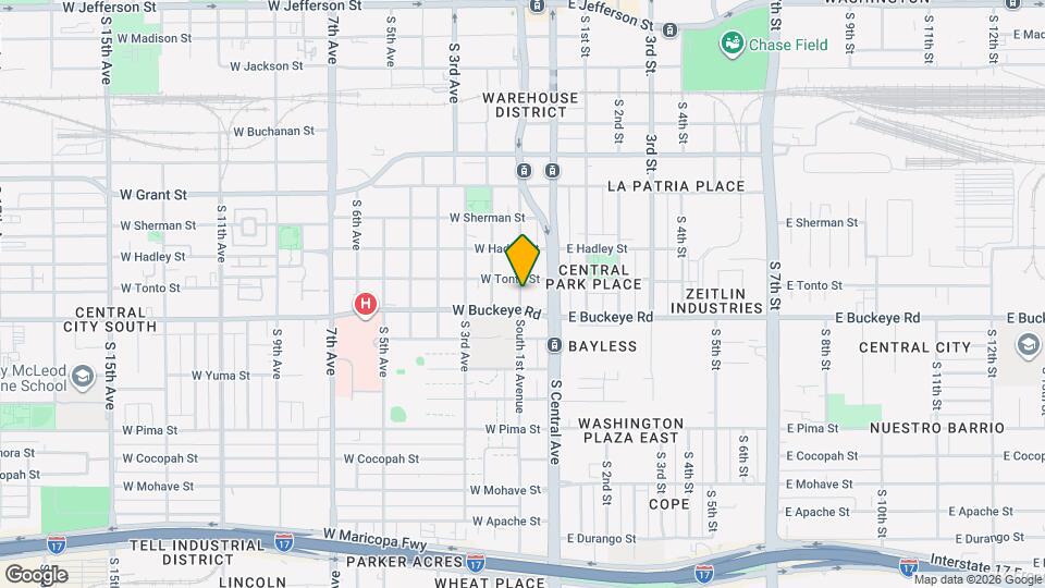 1015 South 1st Avenue Mapa y Detalles de la Ubicación