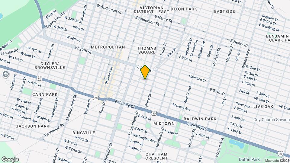 2219 Habersham St Map and Location Details