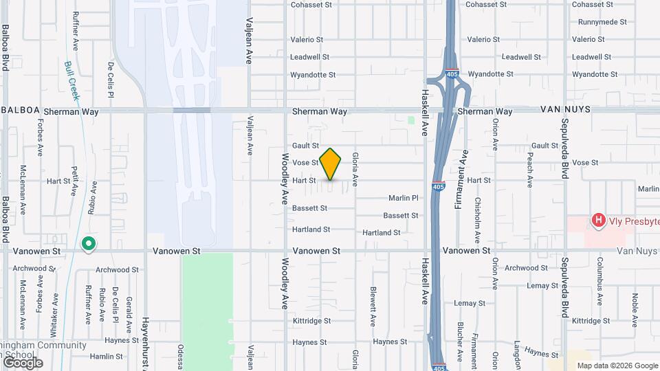 15944 Hart St Mapa y Detalles de la Ubicación