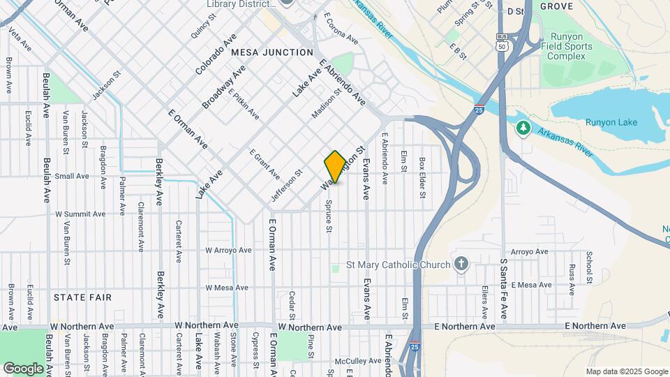 908 Spruce St Map and Location Details