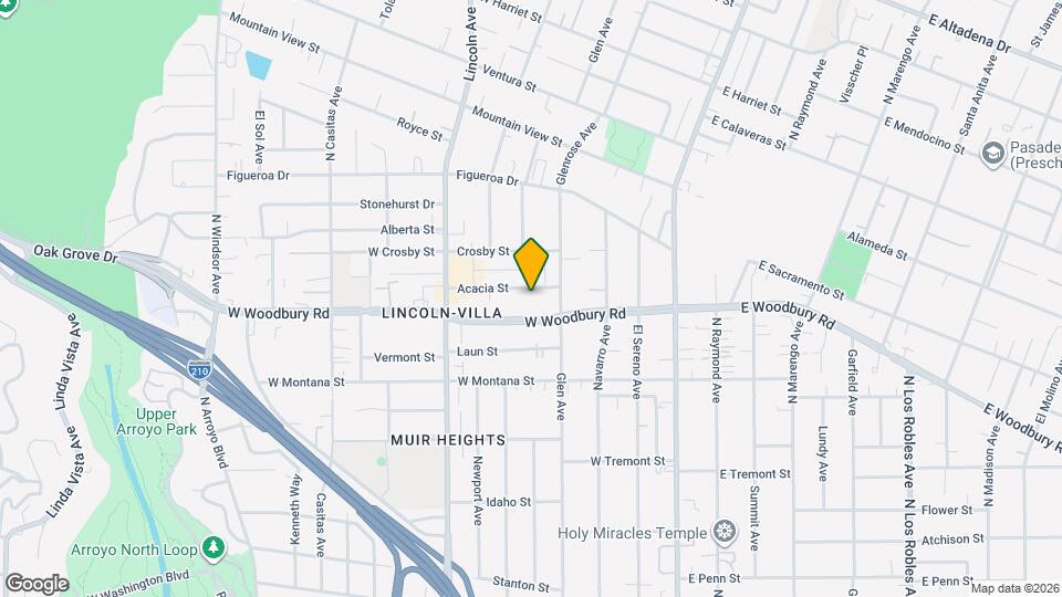 260 Acacia St, Unit 262 Mapa y Detalles de la Ubicación