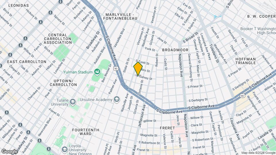 5526 S Galvez St Map and Location Details