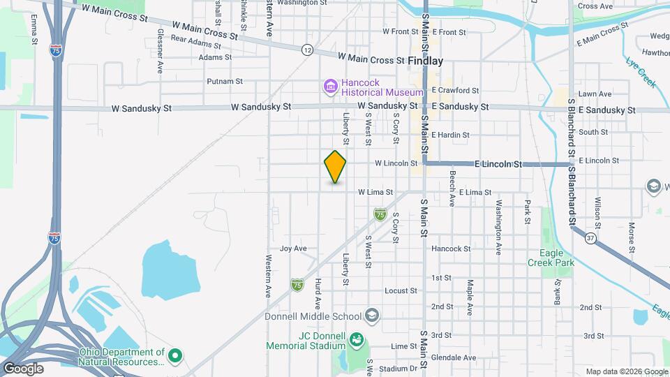 418 W Lima St Mapa y Detalles de la Ubicación