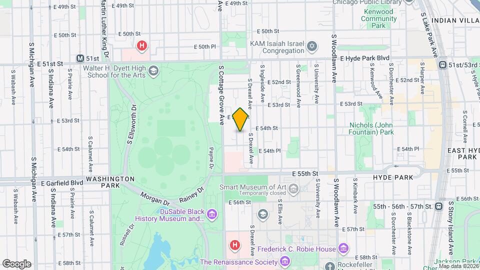 5339 S Maryland Ave Map and Location Details