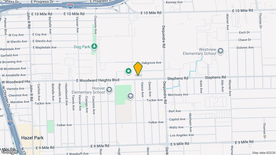 24009 Vance Ave Map and Location Details
