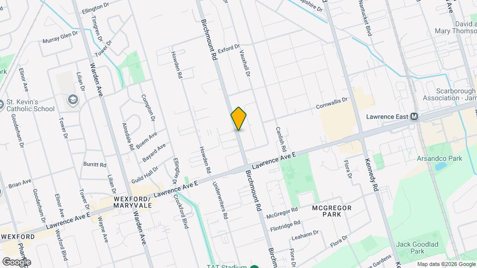1375 Birchmount Rd Map and Location Details