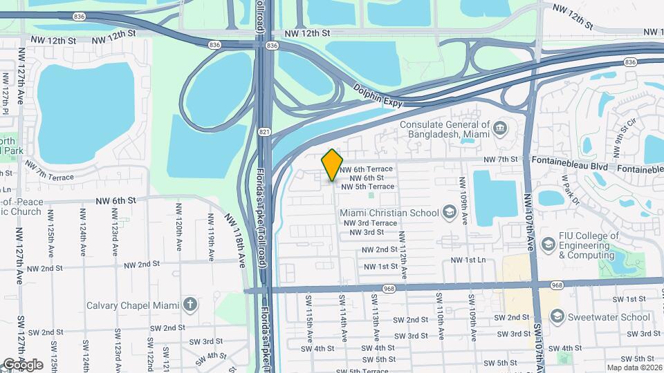 590 NW 114th Ave Map and Location Details