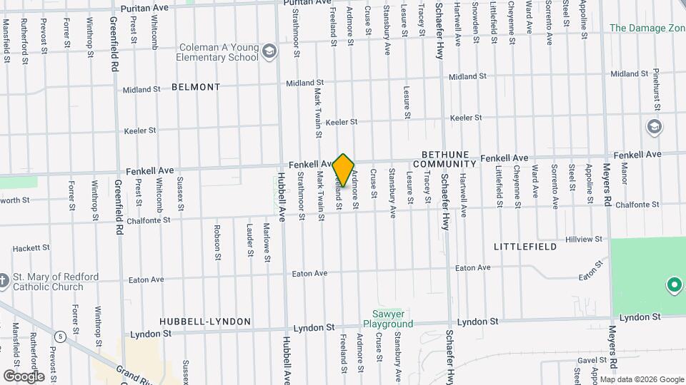15054 Freeland St Map and Location Details