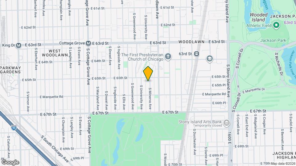 6518 S Minerva Ave, Unit Apt 2S Mapa y Detalles de la Ubicación