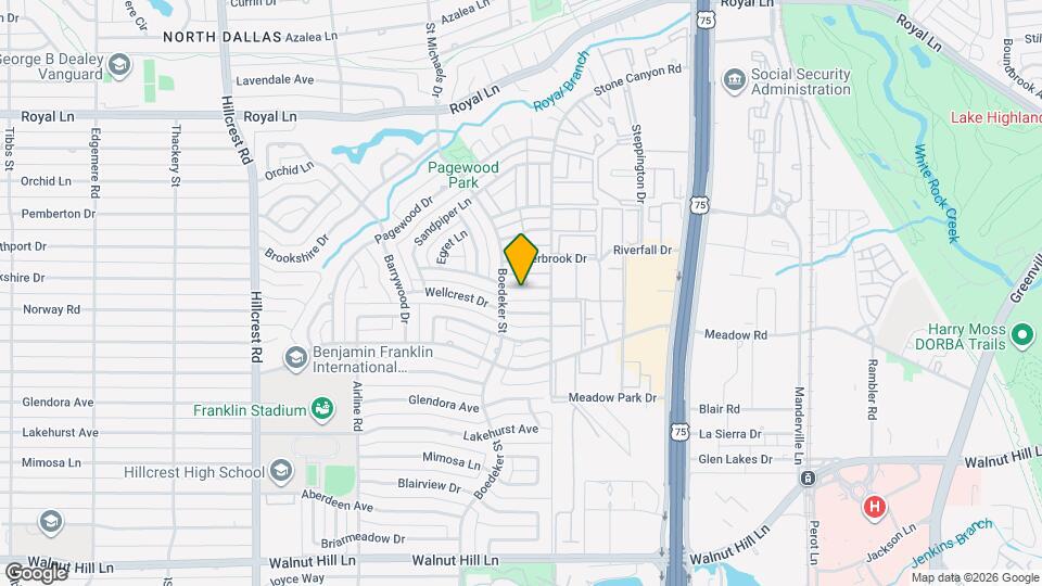 7518 Woodthrush Dr Map and Location Details