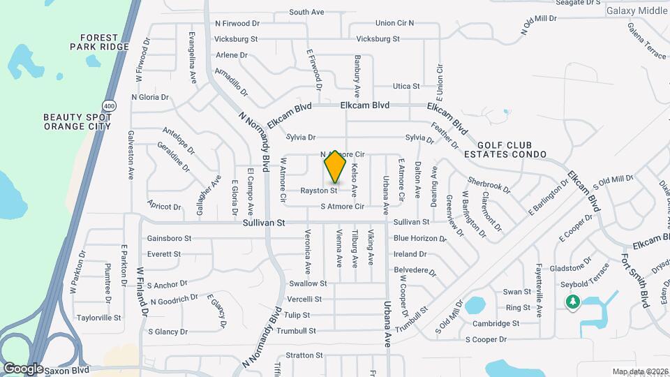 884 Rayston St Mapa y Detalles de la Ubicación