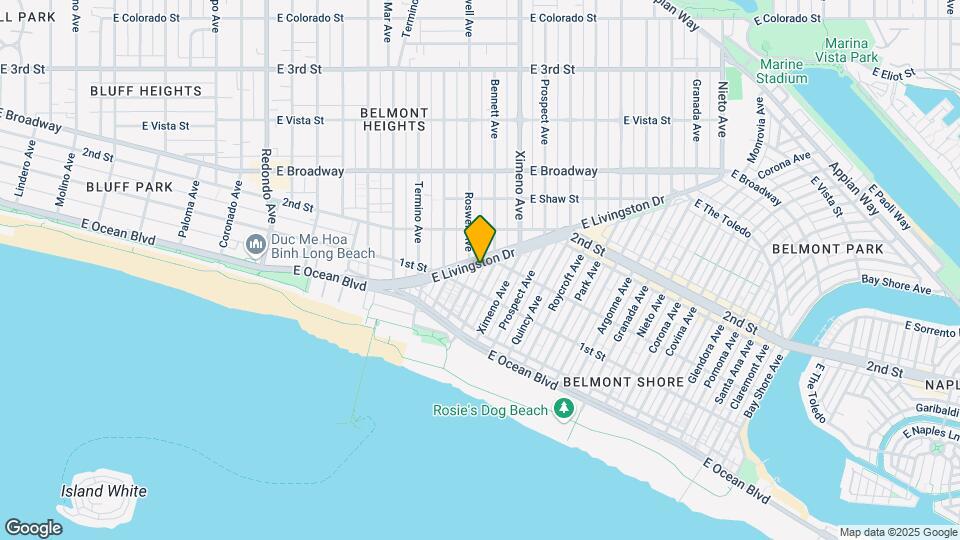 Belmont Shores Map and Location Details