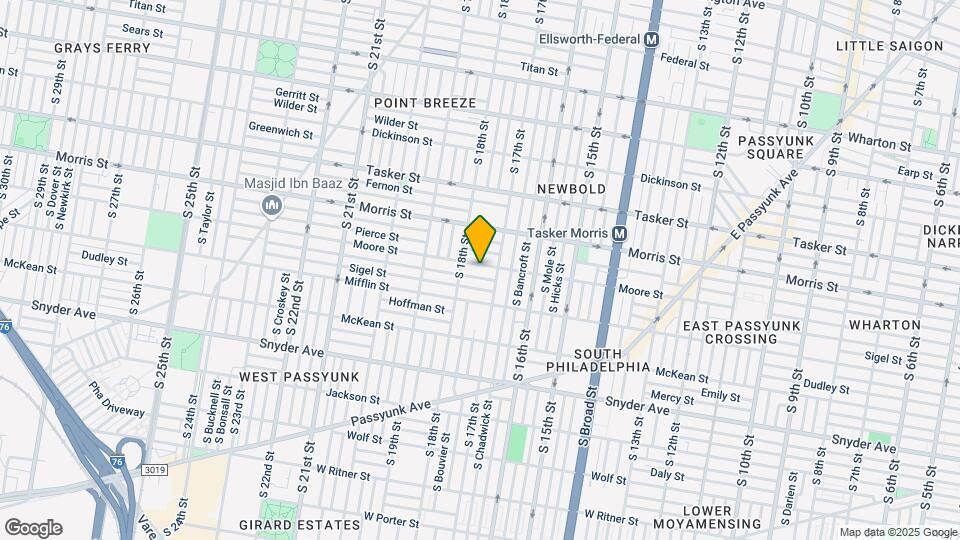 1720 Moore St Map and Location Details