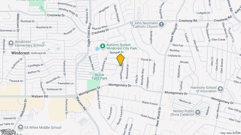 8509 Northmont Dr Map and Location Details