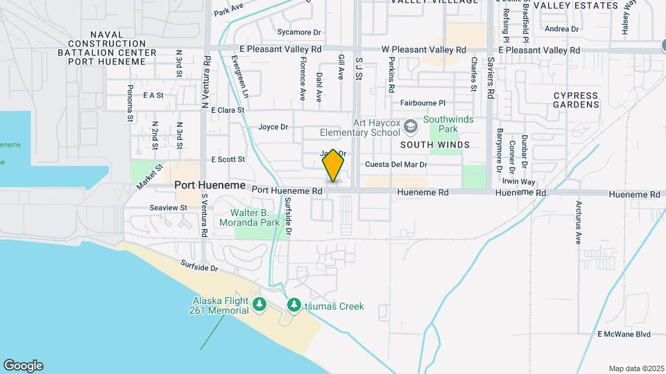 831-835 E Port Hueneme Rd Map and Location Details