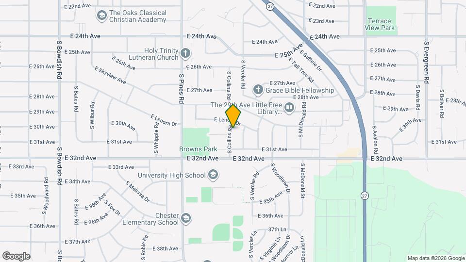 3009 S Collins Rd Map and Location Details