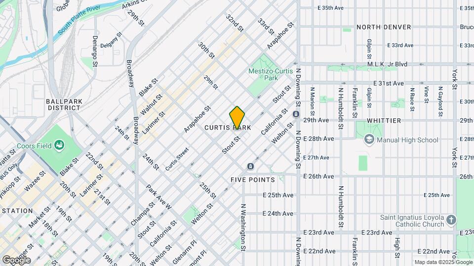 2801 Stout St Mapa y Detalles de la Ubicación