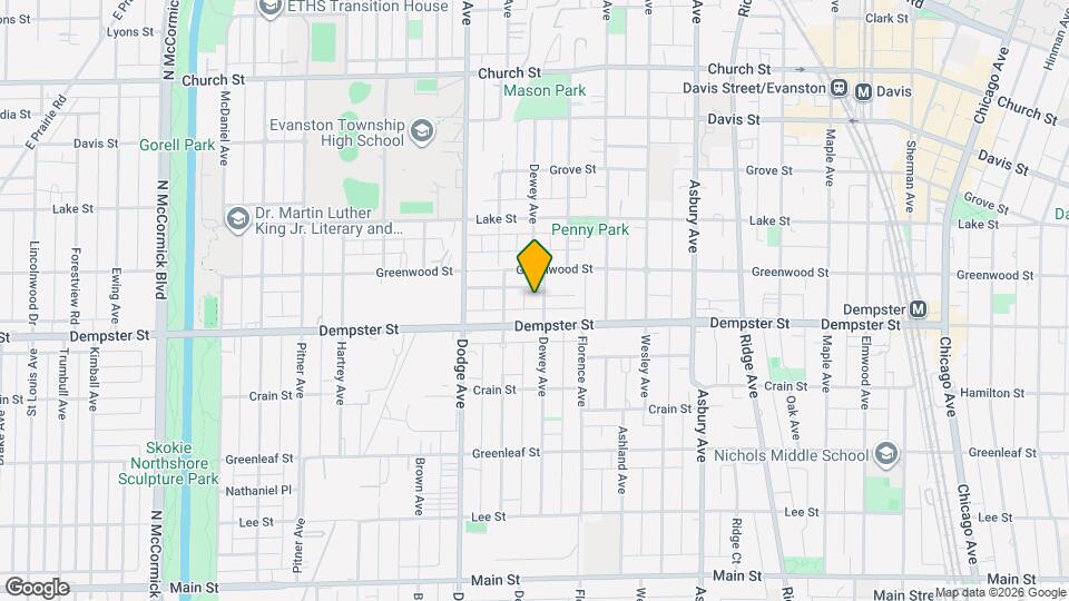 1318 Dewey Ave Map and Location Details