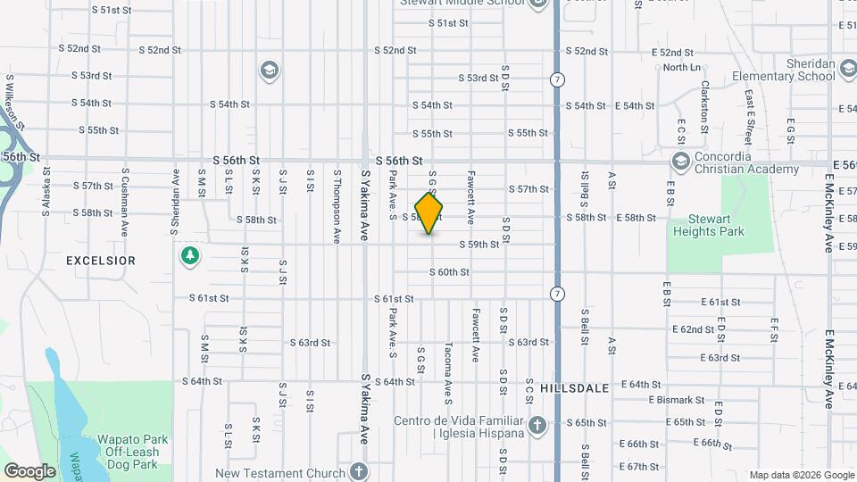 701 S 59th St Map and Location Details