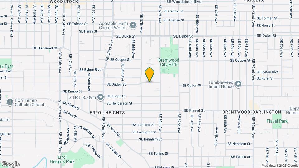 5806 SE Ogden St Mapa y Detalles de la Ubicación