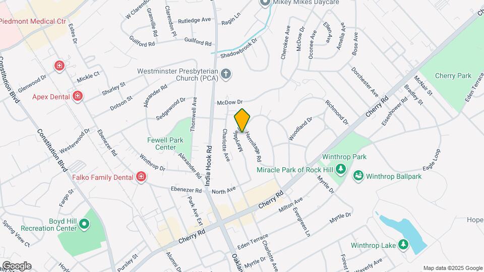 1225 Hermitage Rd Map and Location Details