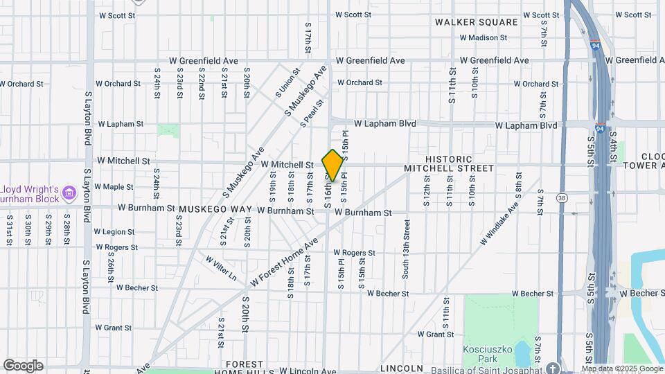 1744 S 16th St Map and Location Details