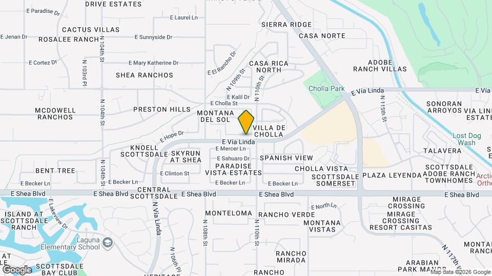 10961 E Hope Dr Map and Location Details