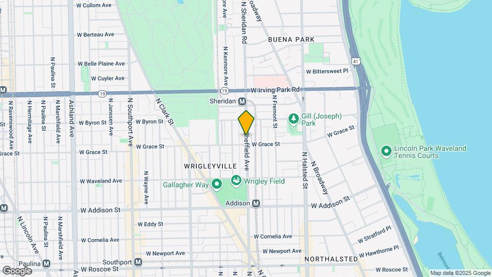 3818 N Sheffield Ave, Unit 3 Map and Location Details