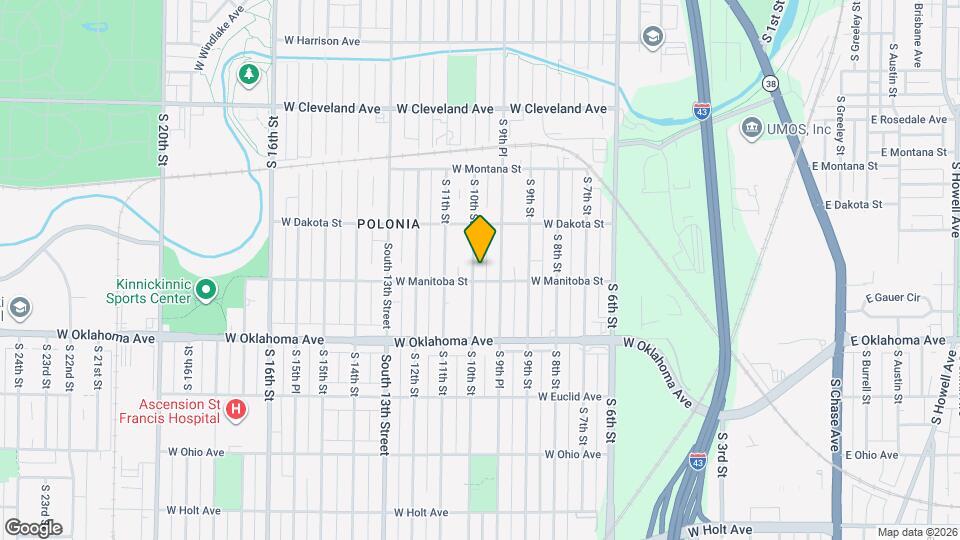 2964 S 10th St Map and Location Details