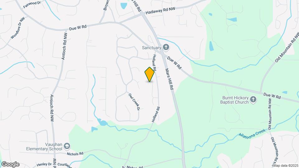 421 Holland Springs Dr NW Map and Location Details