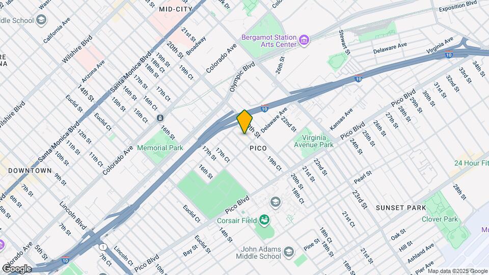 1833 19th St, Unit C Map and Location Details