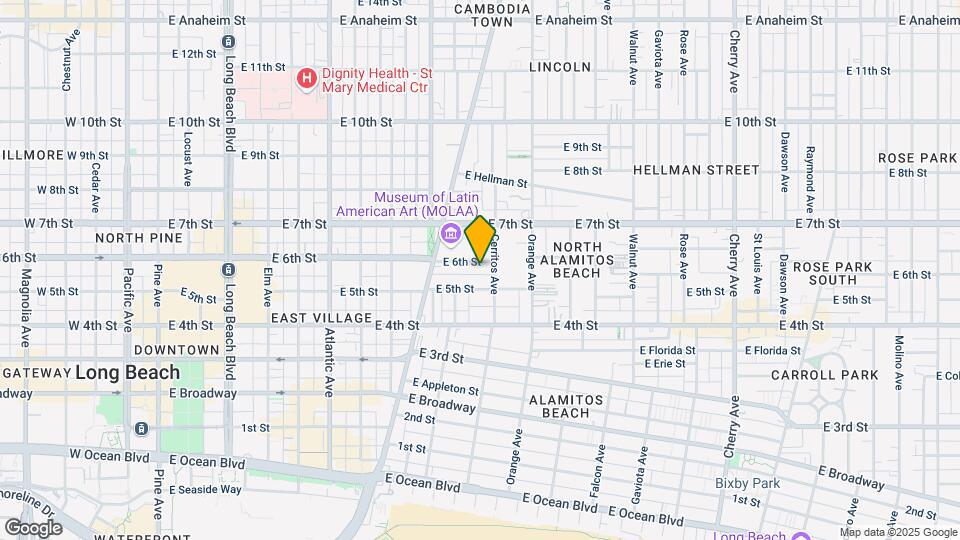 1056 E 6th St Map and Location Details