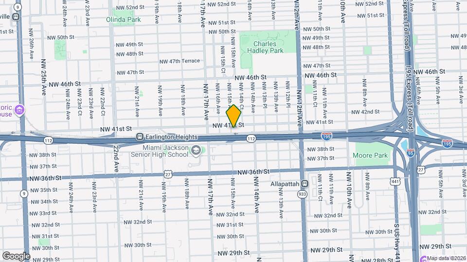 4001 NW 15th Ave Map and Location Details