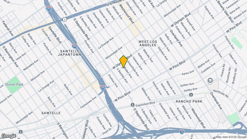 2227 Camden Ave Mapa y Detalles de la Ubicación