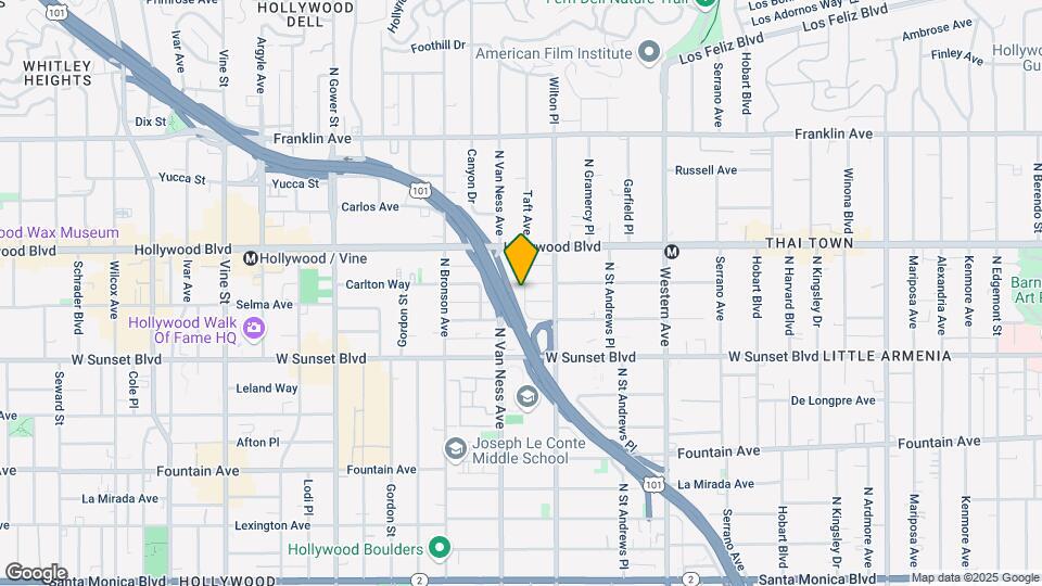 5738 Carlton Way Map and Location Details