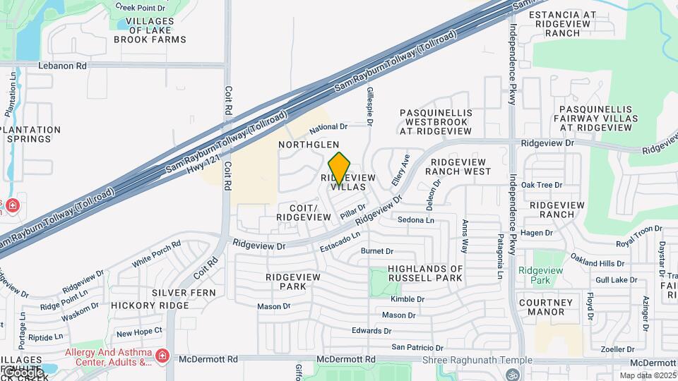 3516 Flat Creek Dr Map and Location Details