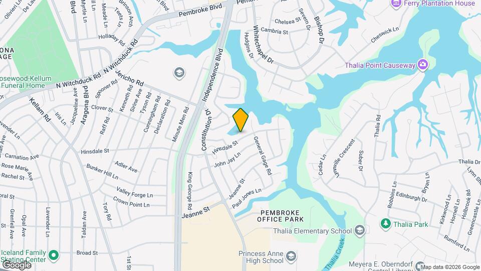 4436 Hinsdale St Map and Location Details