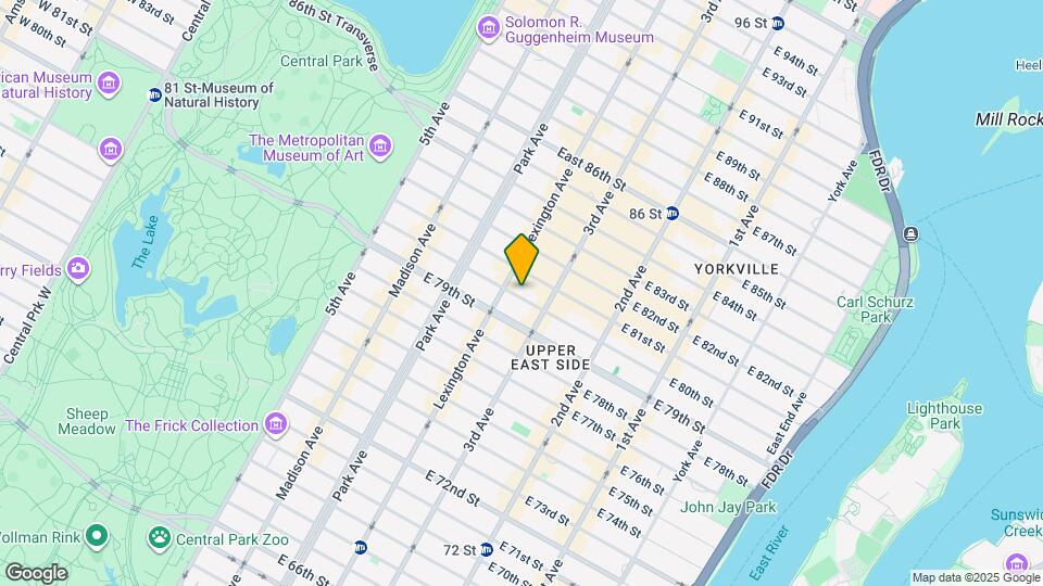 165 E 80th St Mapa y Detalles de la Ubicación