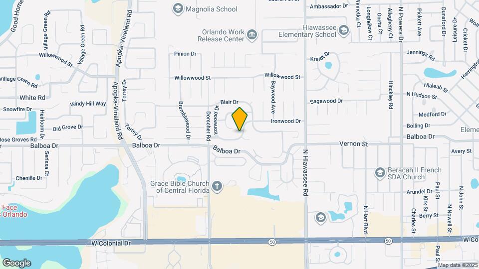 7129 Ironwood Dr Mapa y Detalles de la Ubicación